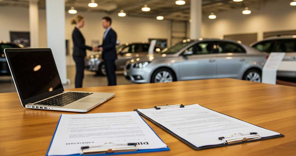 car dealership, people shaking hands