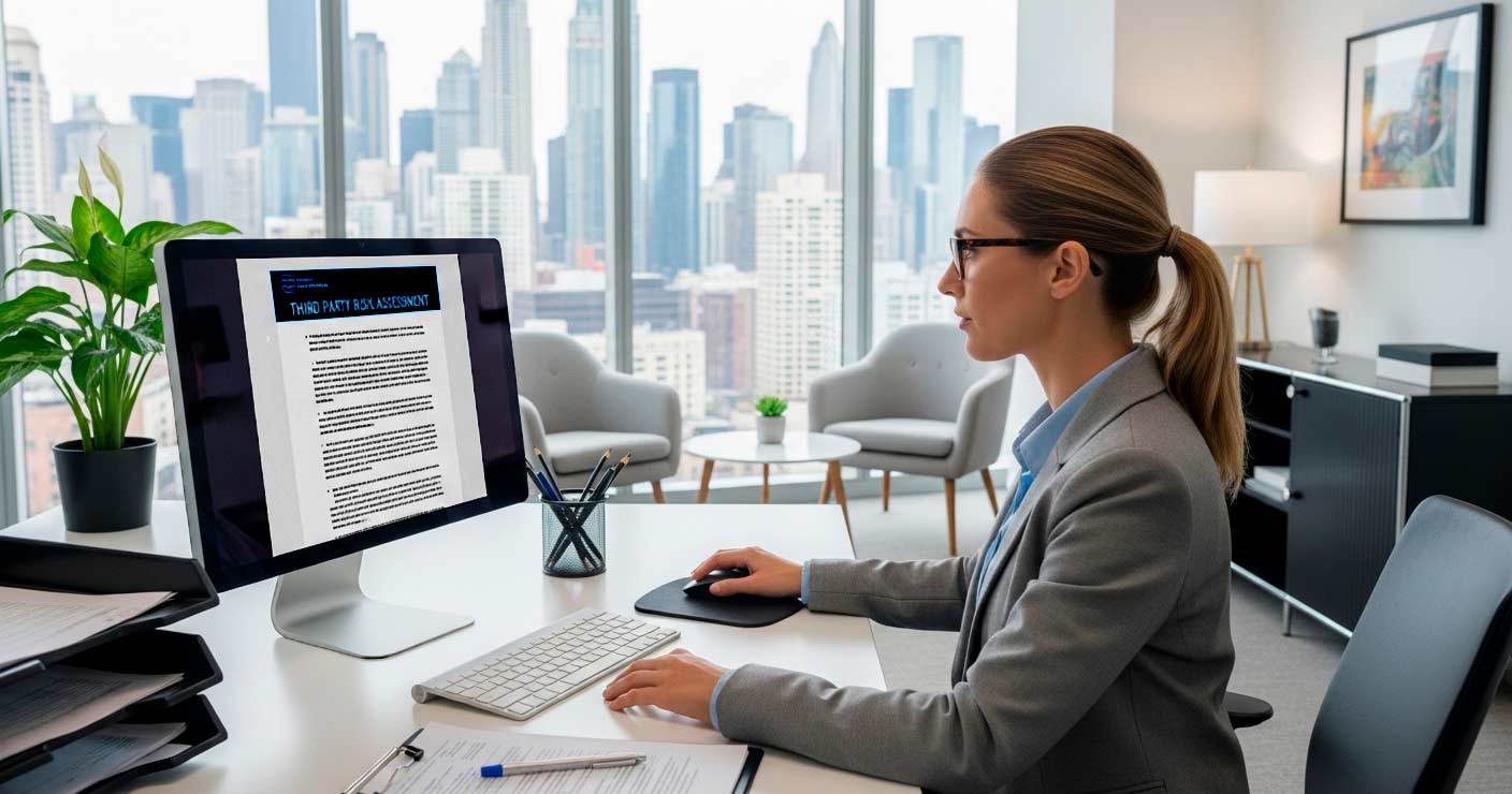 Woman office computer